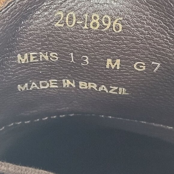 J&M Est 1850 Men’s Brown Leather Wing Tip Dress Shoes 20-1896 US Size 13 - Picture 8 of 8